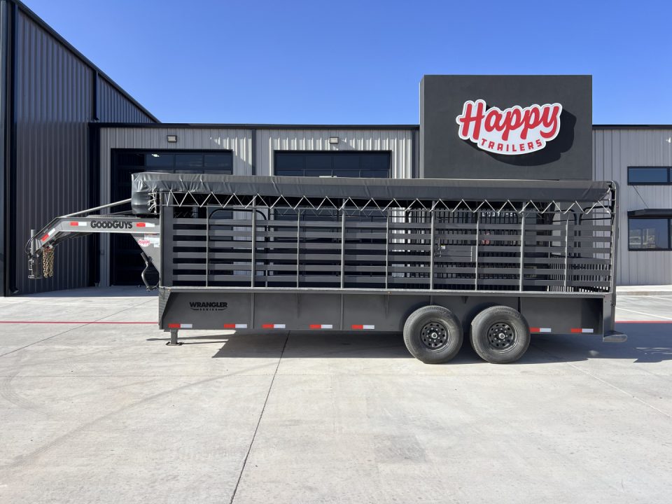 New 2027 Good Guys 6'8"x20' GN Bar Top Livestock Trailer - Wrangler