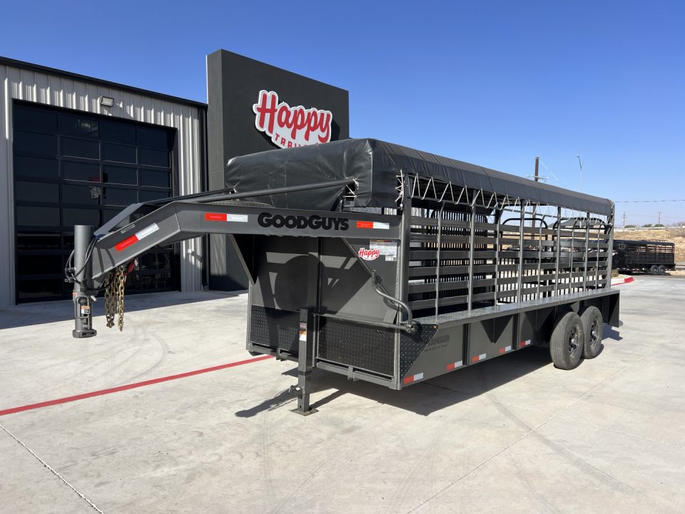 New 2027 Good Guys 6'8"x20' GN Bar Top Livestock Trailer - Wrangler