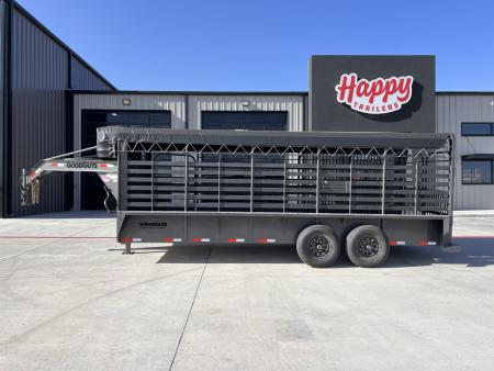 New 2027 Good Guys 6'8 x20' GN Bar Top Livestock Trailer - Wrangler
