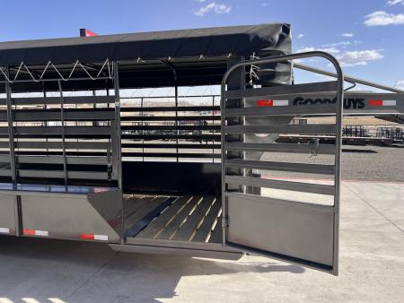 New 2027 Good Guys 6'8"x20' GN Bar Top Livestock Trailer - Wrangler