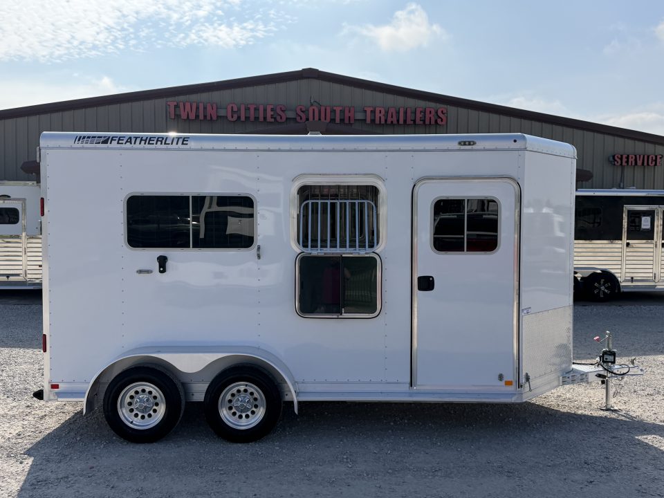 Used 2018 Featherlite 2 Horse Bumper Pull Horse Trailer