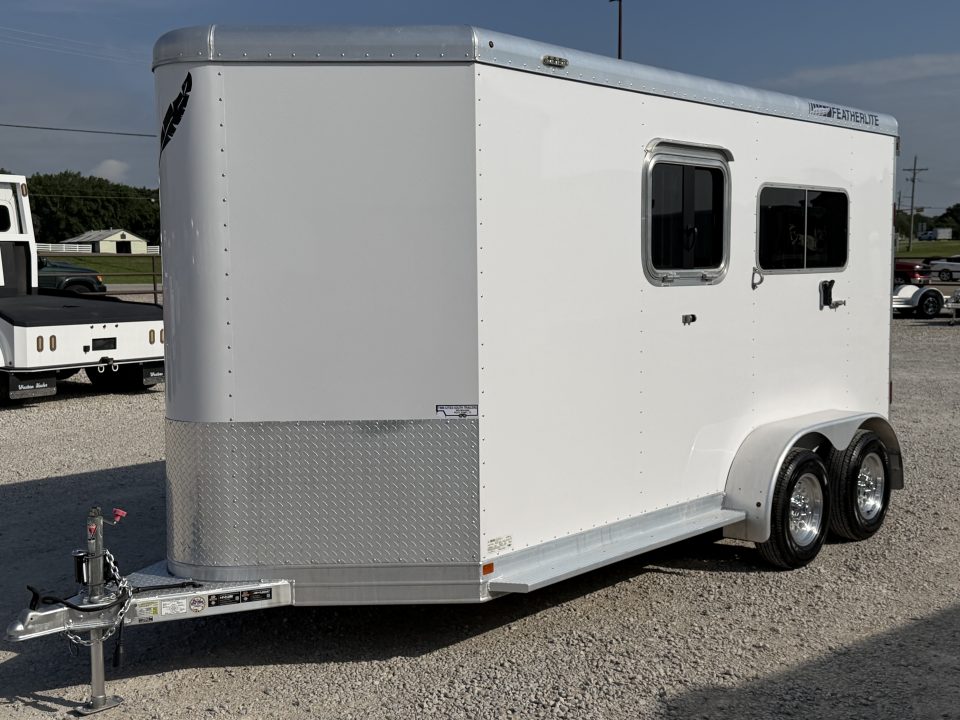 Used 2018 Featherlite 2 Horse Bumper Pull Horse Trailer