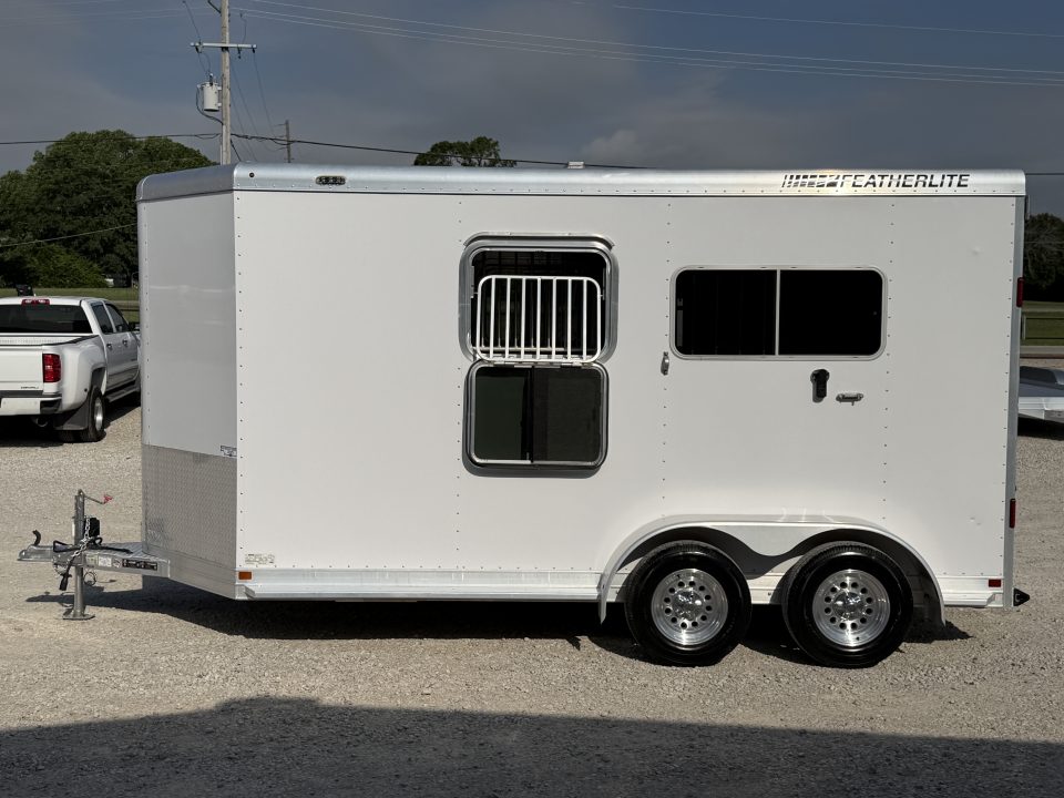 Used 2018 Featherlite 2 Horse Bumper Pull Horse Trailer