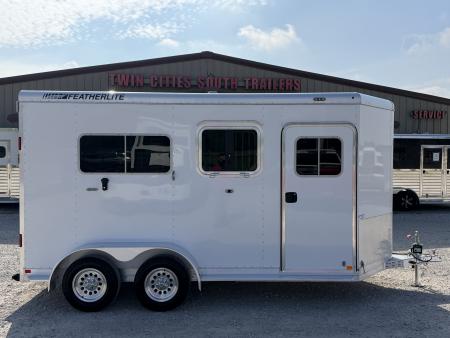 Used 2018 Featherlite 2 Horse Bumper Pull Horse Trailer