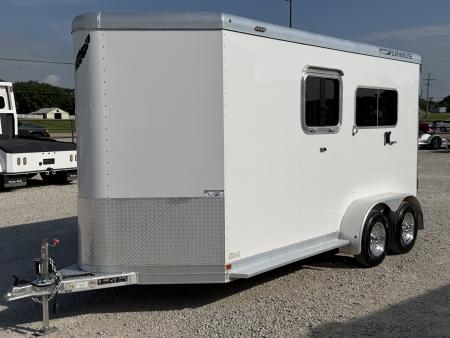 Used 2018 Featherlite 2 Horse Bumper Pull Horse Trailer