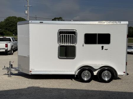 Used 2018 Featherlite 2 Horse Bumper Pull Horse Trailer