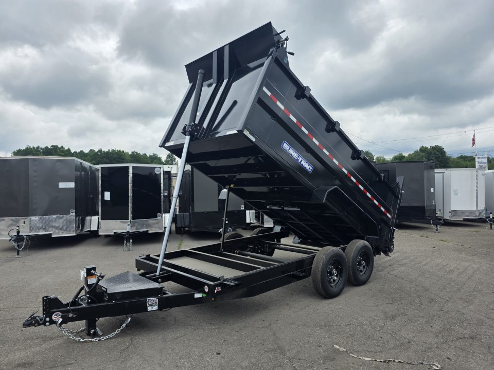 New 2026 Sure-Trac 7X14 14K - 4' HIGH SIDES Dump Trailer