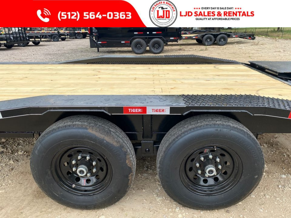 New 2026 Tiger 102"x26' Drive Over Fender Trailer - Mega Ramps - 14K GVWR