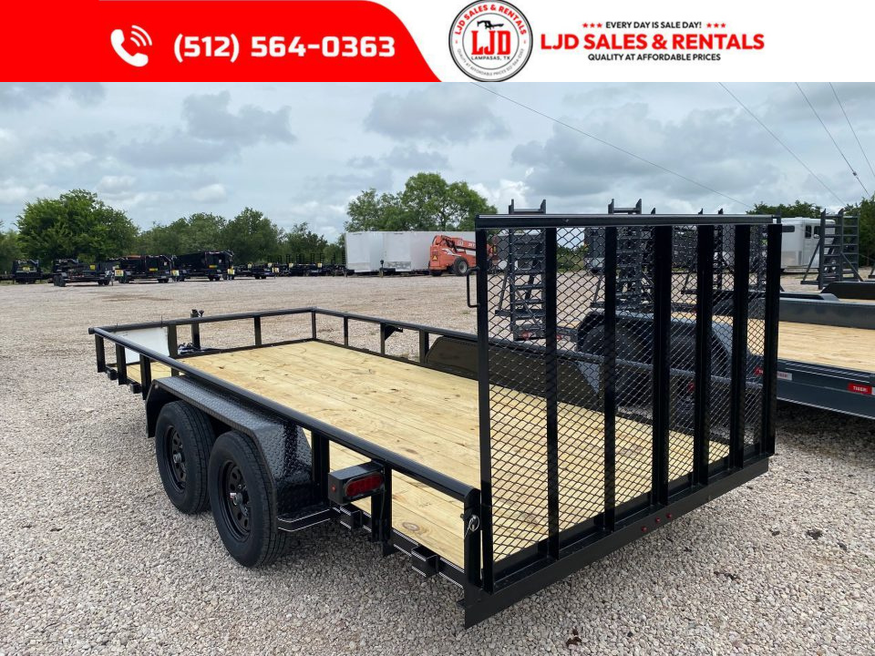 New 2026 Tiger 83" x 16' - Utility Trailer - Gate - Brakes