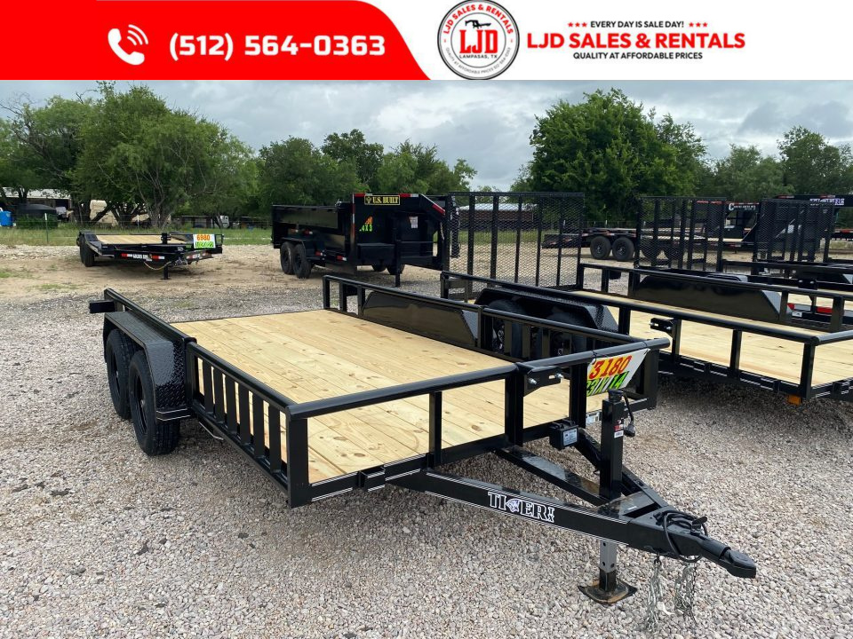 New 2026 Tiger 83  x 14' - Utility Trailer - Gate - Brakes