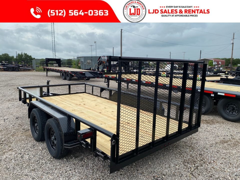 New 2026 Tiger 83" x 14' - Utility Trailer - Gate - Brakes