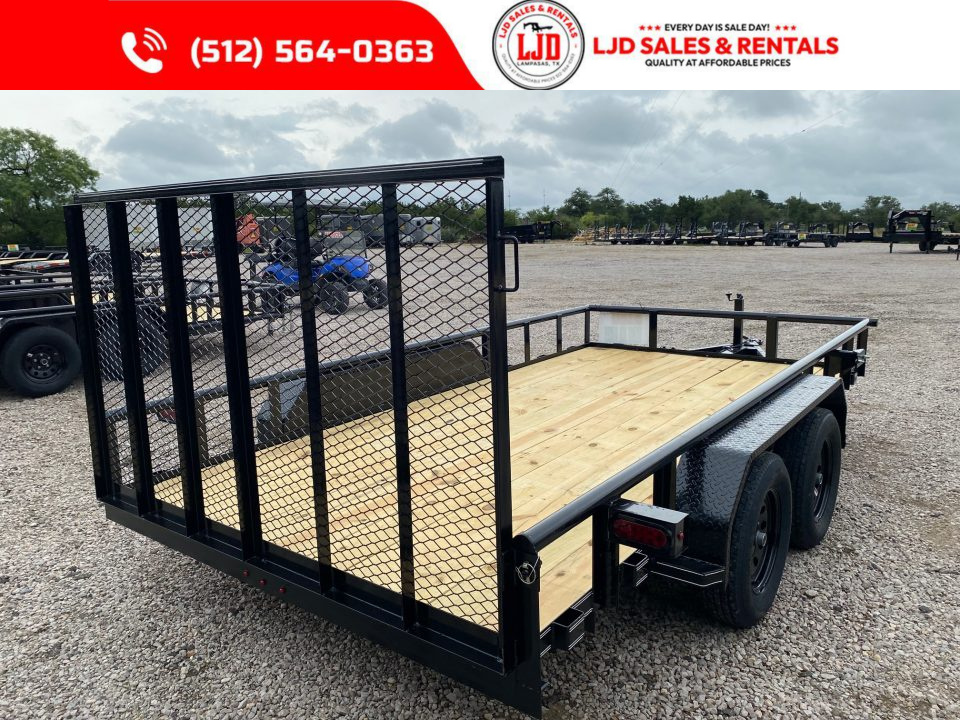 New 2026 Tiger 83" x 14' - Utility Trailer - Gate - Brakes