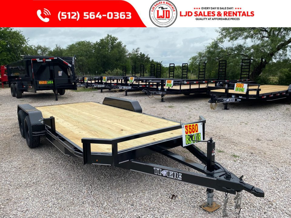New 2026 Tiger - 83  x 18' - Car Hauler Trailer - SIR - 7K GVWR