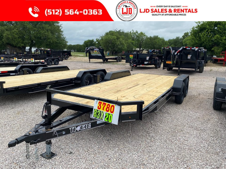 New 2026 Tiger - 83  x 20' - Car Hauler Trailer - SIR - 7K GVWR