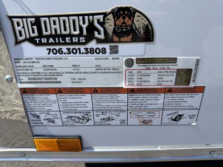 New 2026 Spartan Cargo 8.5x20 Enclosed Trailer, Pro-Series, 10K GVWR, Polycor, 7' Interior