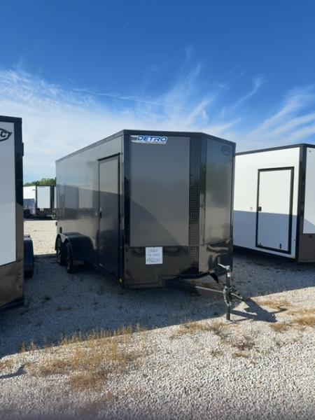 New 2026 Impact Trailers 7X16 QUAKE FLAT TOP V-NOSE 7K Cargo / Enclosed Trailer