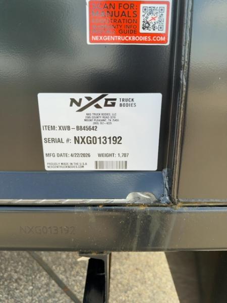 New 2026 NXG Truck Bodies NXG XWB-B845642 Truck Bed