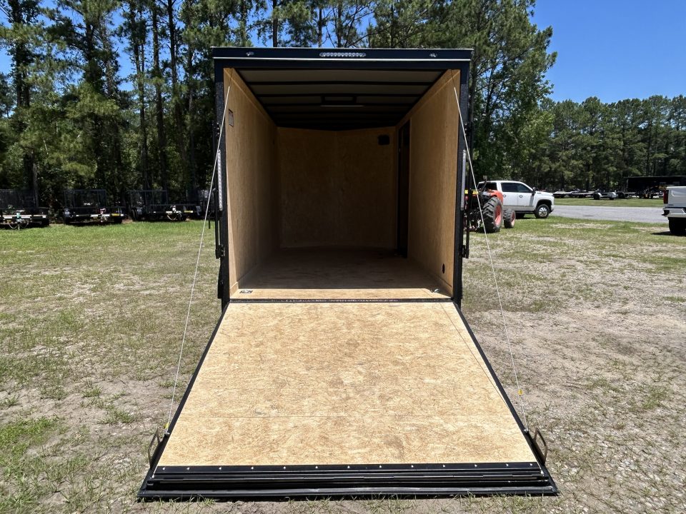 New 2026 Covered Wagon 7x14 Cargo / Enclosed Trailer, with 84" Int Ht, Polycore, Black-Out Pkg