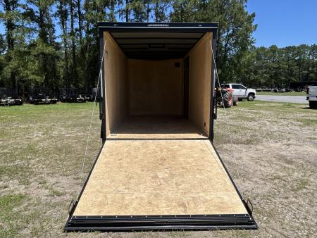 New 2026 Covered Wagon 7x14 Cargo / Enclosed Trailer, with 84" Int Ht, Polycore, Black-Out Pkg