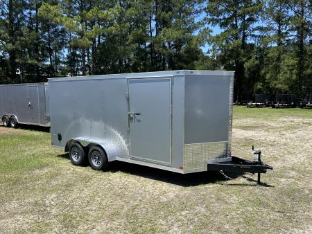 New 2026 Covered Wagon 7x16 Cargo / Enclosed Trailer, Bar-Lock & PolyCore