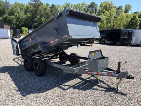 New 2027 U-Dump 6X12 With 31  Sides, Pro-Lite Low-Profile Dump Trailer, 10K GVWR, Tarp & Roller, Slide-Out Ramps