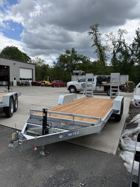 New 2026 BWISE BWISE 82x16' 10K Equipment Trailer - GALVANIZED