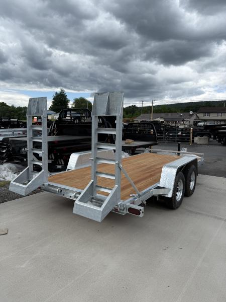 New 2026 BWISE BWISE 82x16' 10K Equipment Trailer - GALVANIZED