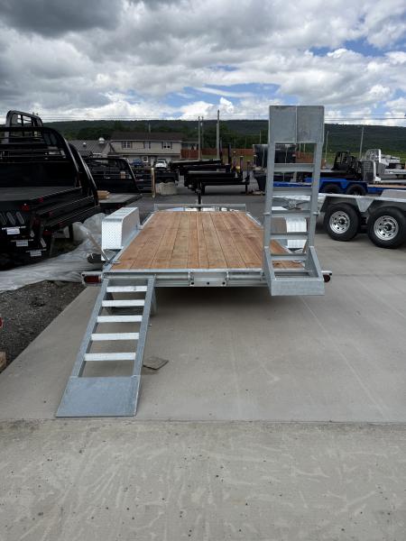 New 2026 BWISE BWISE 82x16' 10K Equipment Trailer - GALVANIZED