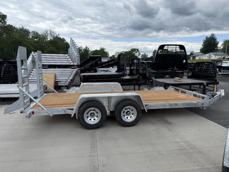 New 2026 BWISE BWISE 82x16' 10K Equipment Trailer - GALVANIZED