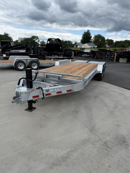 New 2026 BWISE 20' - 14K Equipment Trailer w/ Full Width Ramps - GALVANIZED