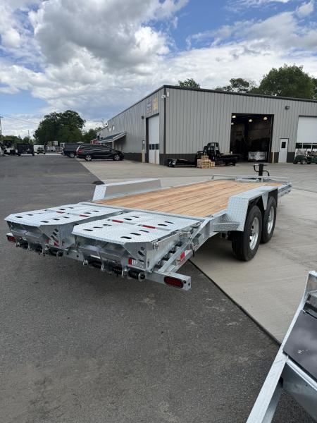 New 2026 BWISE 20' - 14K Equipment Trailer w/ Full Width Ramps - GALVANIZED
