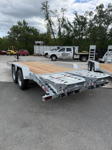New 2026 BWISE 20' - 14K Equipment Trailer w/ Full Width Ramps - GALVANIZED