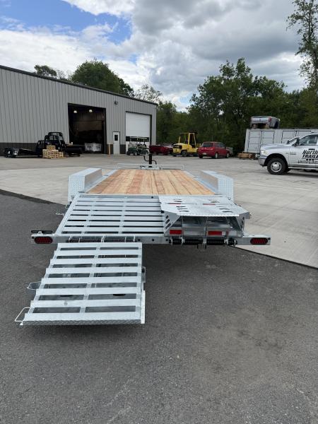New 2026 BWISE 20' - 14K Equipment Trailer w/ Full Width Ramps - GALVANIZED