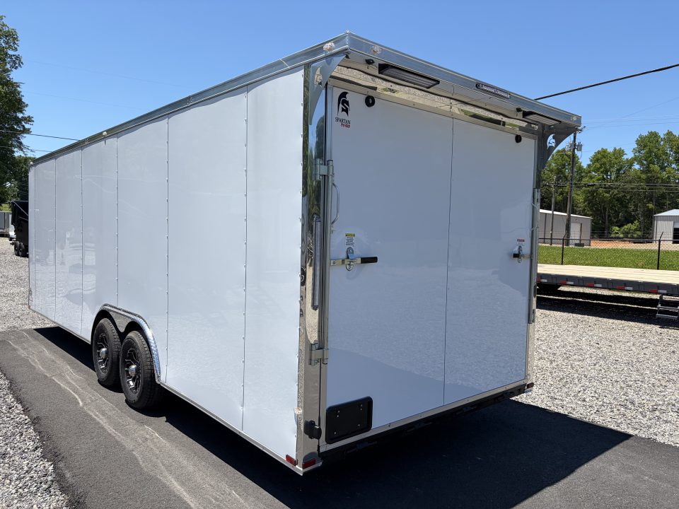 New 2026 Spartan 24' PRO-RACE, Enclosed Trailer, 10K GVWR, Polycor, Insulated, Ext Tongue, Finished Race Interior, A/C