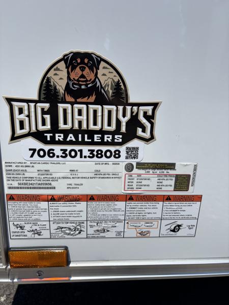 New 2026 Spartan 24' PRO-RACE, Enclosed Trailer, 10K GVWR, Polycor, Insulated, Ext Tongue, Finished Race Interior, A/C
