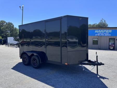 New 2026 COVERED WAGON 6X12 TANDEM AXLE ENCLOSED TRAILER WITH BLACKOUT KIT