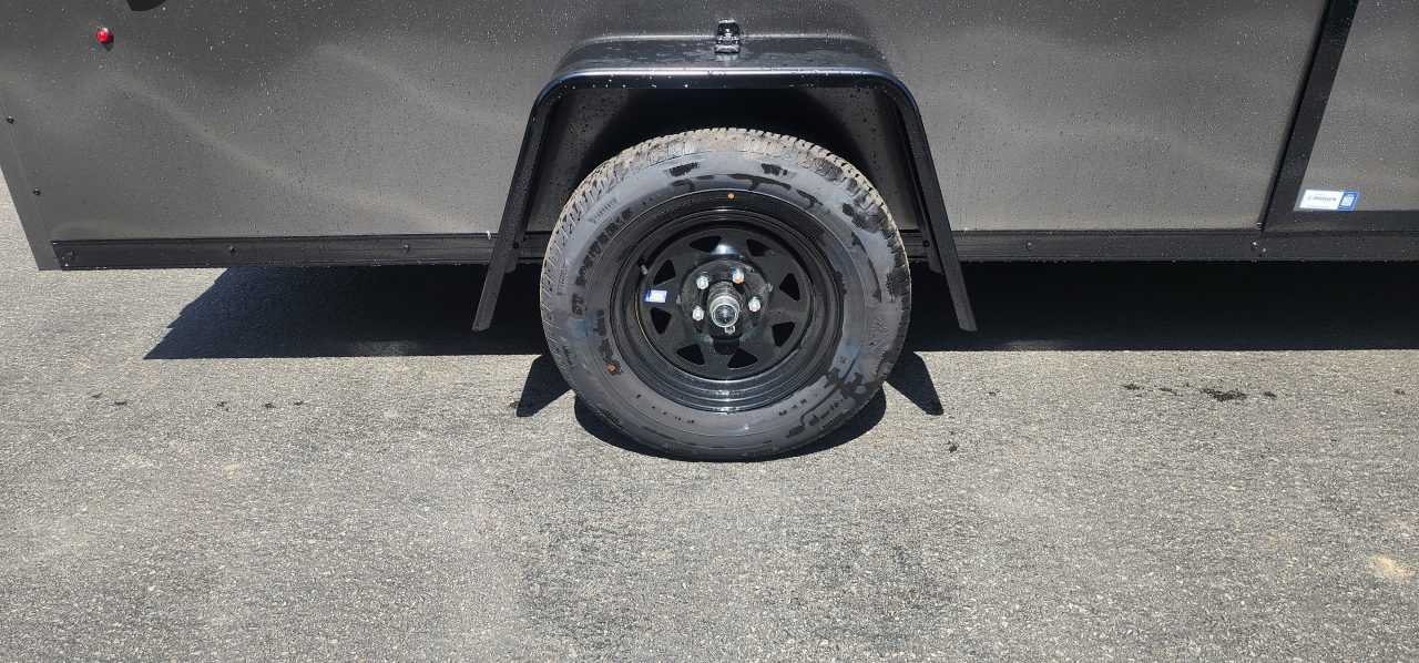 New 6 x 12 LOOK ST DLX Cargo Trailer Blackout Package 3k ** Ladder Racks