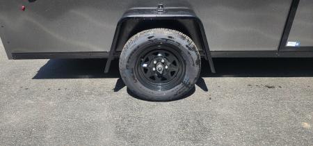 New 6 x 12 LOOK ST DLX Cargo Trailer Blackout Package 3k ** Ladder Racks