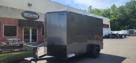New 6 x 12 LOOK ST DLX Cargo Trailer Blackout Package 3k ** Ladder Racks