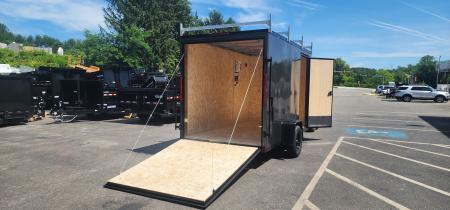 New 6 x 12 LOOK ST DLX Cargo Trailer Blackout Package 3k ** Ladder Racks