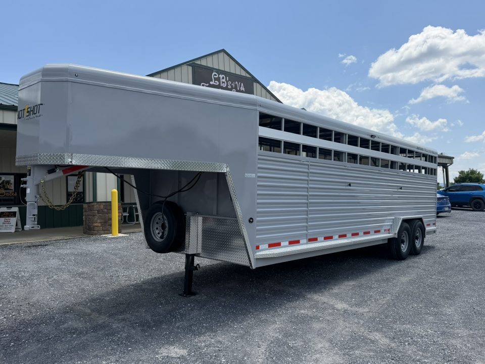 New 2027 Trails West Hotshot GN 7 6 x 24 ft. Horse Trailer Stock / Combo