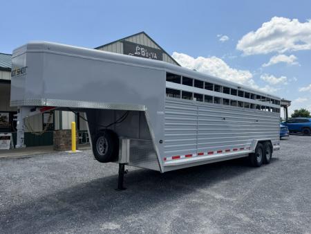 New 2027 Trails West Hotshot GN 7 6 x 24 ft. Horse Trailer Stock / Combo