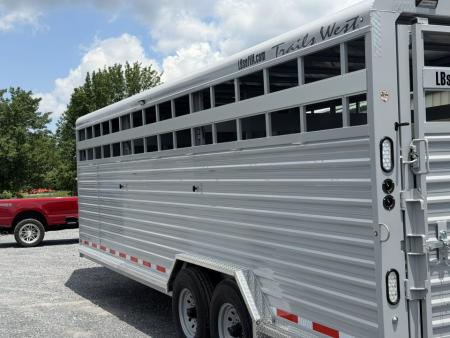 New 2027 Trails West Hotshot GN 7 6 x 24 ft. Horse Trailer Stock / Combo