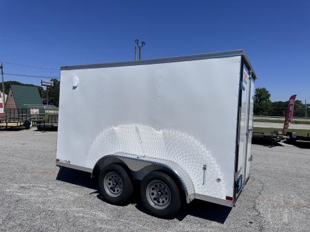 New 2026 COVERED WAGON 6X12 TANDEM AXLE ENCLOSED TRAILER WITH BARN DOORS