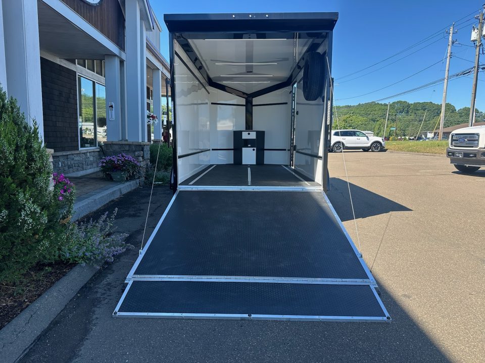 New ATC 7' x 14' + 2' V-Nose Enclosed Cargo Trailer with Ramp Door 7.7K