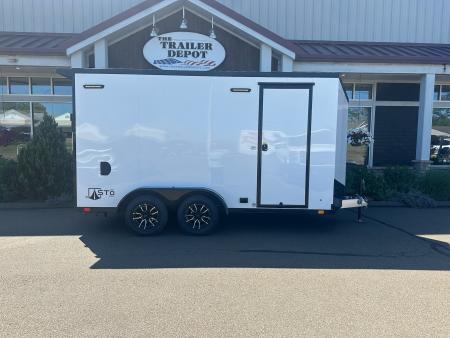 New ATC 7' x 14' + 2' V-Nose Enclosed Cargo Trailer with Ramp Door 7.7K