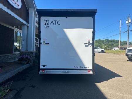 New ATC 7' x 14' + 2' V-Nose Enclosed Cargo Trailer with Ramp Door 7.7K