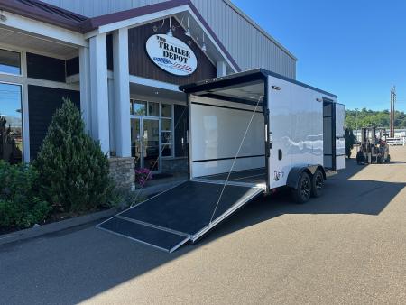 New ATC 7' x 14' + 2' V-Nose Enclosed Cargo Trailer with Ramp Door 7.7K