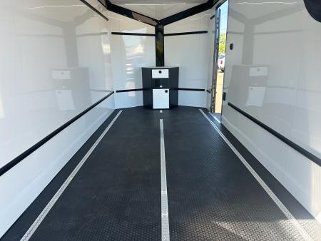 New ATC 7' x 14' + 2' V-Nose Enclosed Cargo Trailer with Ramp Door 7.7K