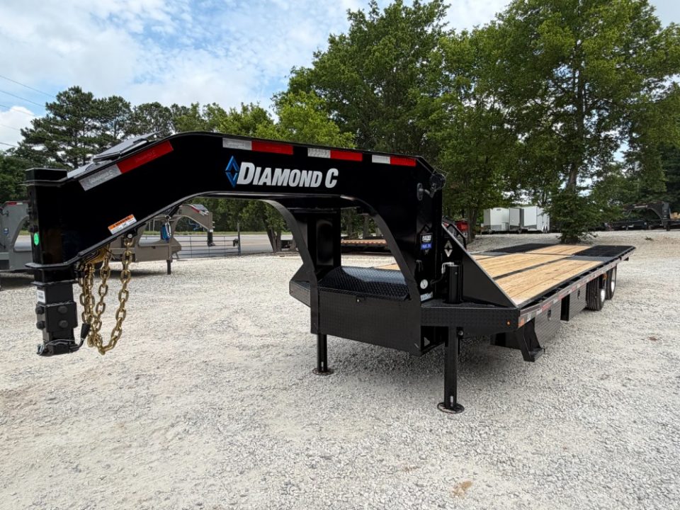 New 2026 Diamond C Trailers 40K FMAX216 12' Hydraulic Dovetail 32'X102" Pacesetter Edition Flatbed Trailer